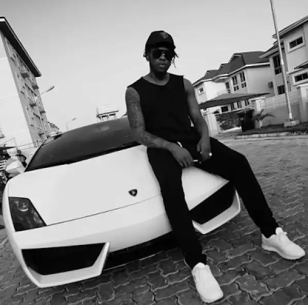 Runtown Shows Off His Lamborghini Gallardo, Writes To Haters (Photos)